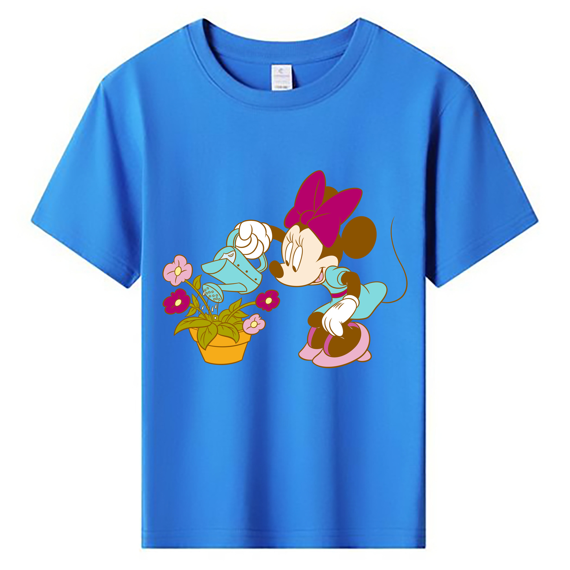 ミッキーマウス Mickey Mouse 綿100％キッズTシャツ（フロントプリント）